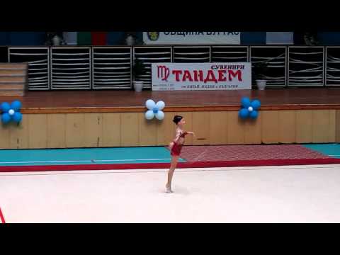 Madlen Sergeeva Rope  Final  Bulgarian Championship 2011  for children born 2001-2002