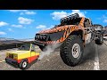 Big Car Chases Tiny Car in Beamng