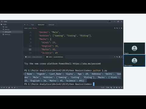 Python 5 Pm Batch Training Session 11