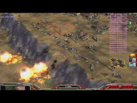 China BOSS - Command & Conquer Generals Zero Hour - 1 vs 7 HARD Gameplay