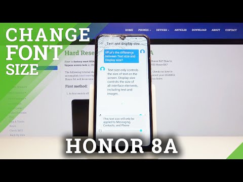 How to Change Font in HONOR 8A – Font Settings