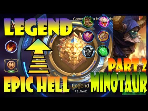 MOBILE LEGENDS | MINOTAUR Gameplay | ROAD TO LEGEND | Using TANK Heroes  (PART 2/4)