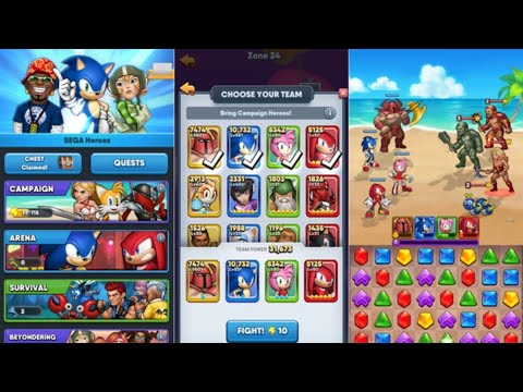Sega Heroes Campaign Stage 102 & 103