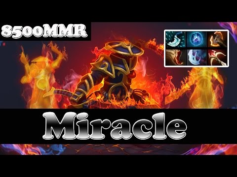 Dota 2 - Miracle- 8500 MMR Plays Ember Spirit vol 18 - Ranked Match Gameplay