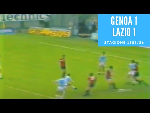 4 maggio 1986: Genoa Lazio 1 1