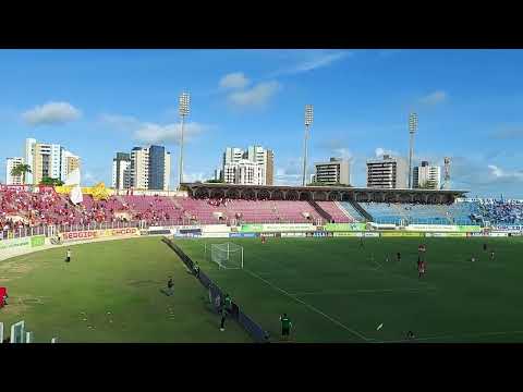 torcida do Sergipe no jogo contra o Confiança antes da partida