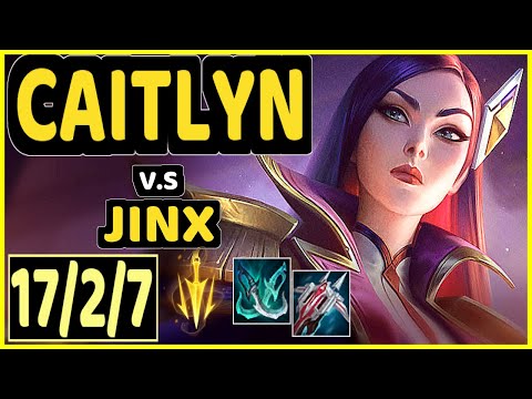CAITLYN vs JINX - 17/2/7 KDA BOTTOM ADC GAMEPLAY - NA Ranked DIAMOND