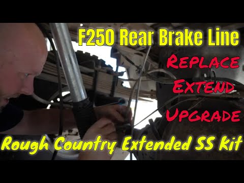 F250 Rear Brake Line Upgrade Replacement DIY How To