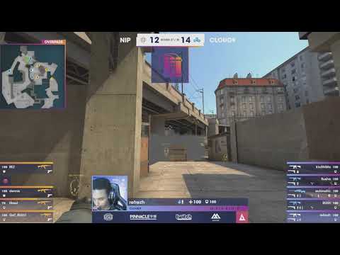 CS:GO Event F0rest insane 4 kill clutch NiP vs cloud9 at BLAST Pro Series Lisbon 2018