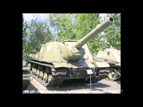 WW2 Surviving Panzers - Soviet Heavy SPG ISU122 & ISU 152 Zveroboy - Guide list with photos