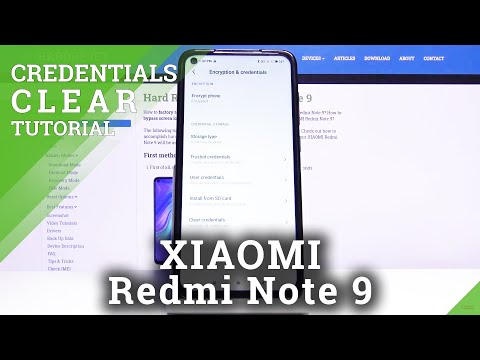 How to Clear Credentials in Xiaomi Redmi Note 9 – Remove Certificates