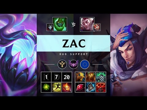 Zac Support vs Rakan - EUW Master Patch 25.08