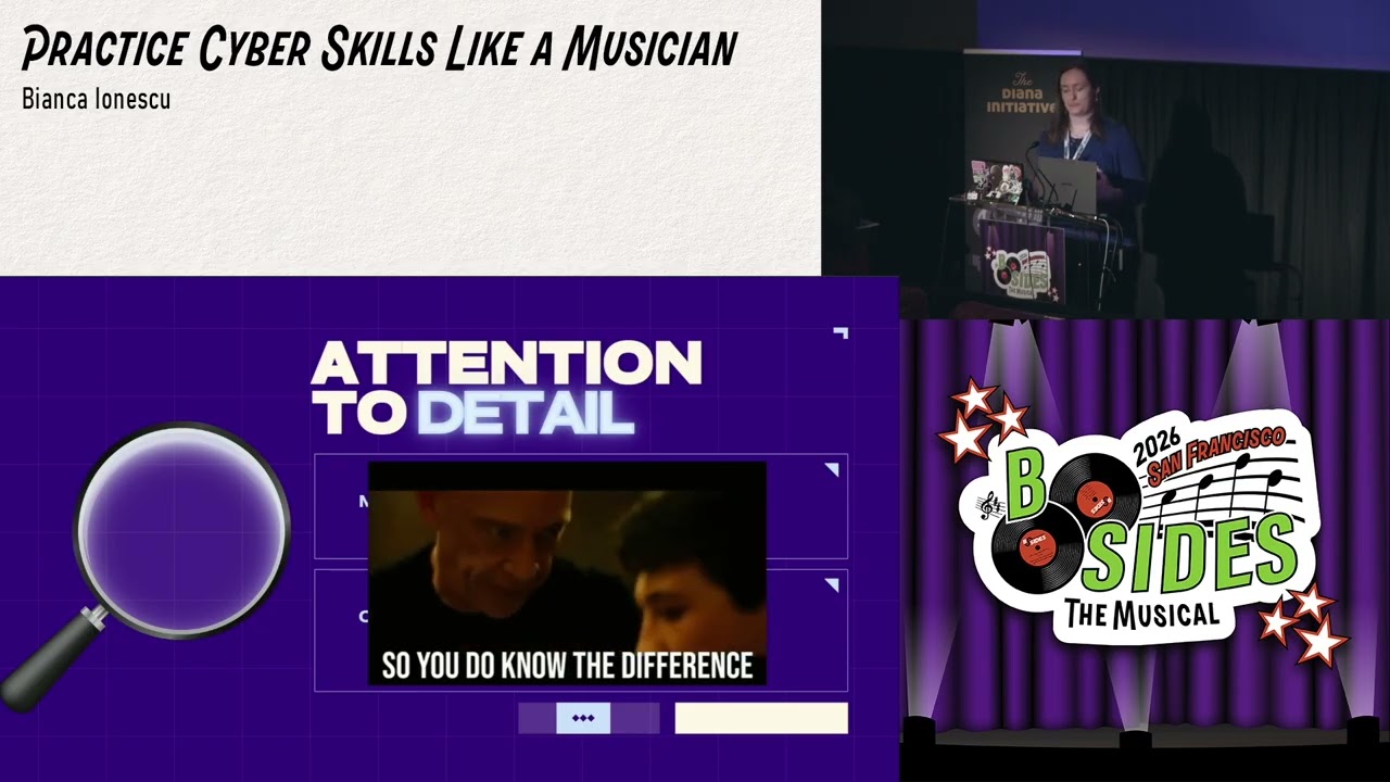 BSidesSF 2026 - Practice Cyber Skills Like a Musician (Bianca Ionescu)