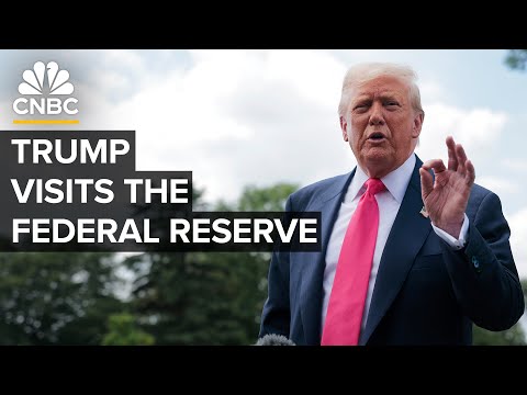 Trump spars with Powell over renovation costs during Fed visit, but backs off firing threats – NBC New York