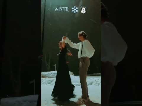 #Winter #snow #snowman #love #dance #couple #happy #trend #white #romance #christmas #close  #canada