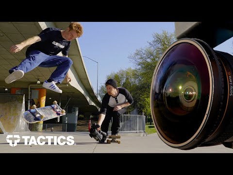 How to Film Skateboarding with a Fisheye Lens Part 2 | Follow Filming | Tactics