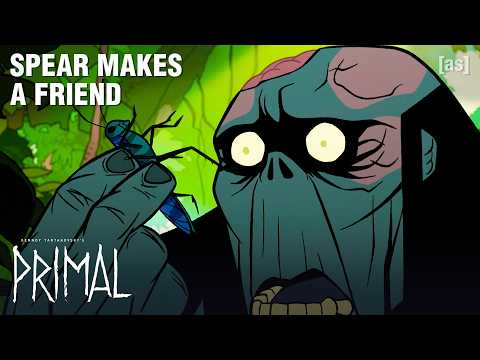 Spear Makes A Friend | Genndy Tartakovsky's Primal | adult swim