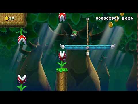 森を駆け抜ける ! on🡒Easy? off🡒Hard?【30s】 by ☆Mii★ - Super Mario Maker 2 - No Commentary 1bz