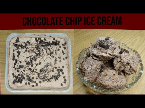 Chocolate ice cream || Chocolate chip ice cream recipe || khadija's food secrates
