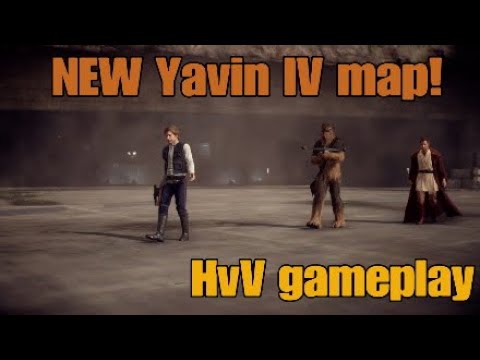 NEW Yavin IV map HvV gameplay - Star Wars Battlefront 2