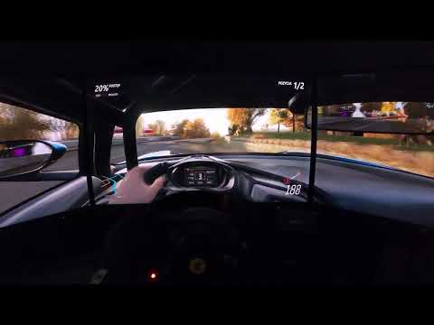 Forza Horizon 4 - Aston Martin Vulcan race against fighter plane - Triple Screen 5760x1080