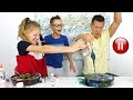 PAUSE SLIME CHALLENGE With Our DAD