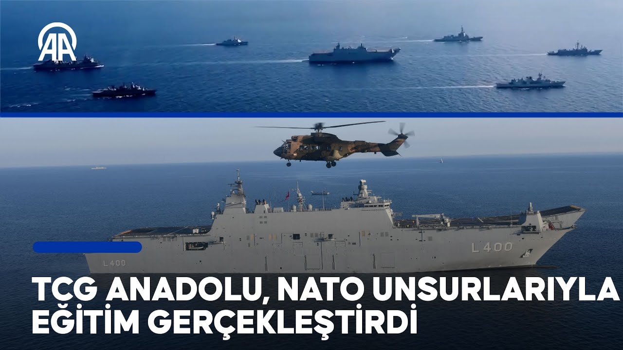 TCG Anadolu, NATO unsurlarıyla eğitim gerçekleştirdi