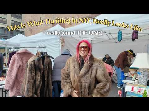 I Thrifted ALL Over NYC & Finally Found My Dream Fur Coat