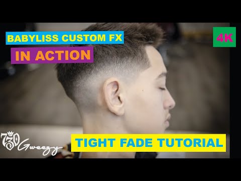 BABYLISS PRO CUSTOM FX IN ACTION, HOW TO FADE TUTORIAL, KEEPING THE FADE TIGHT.