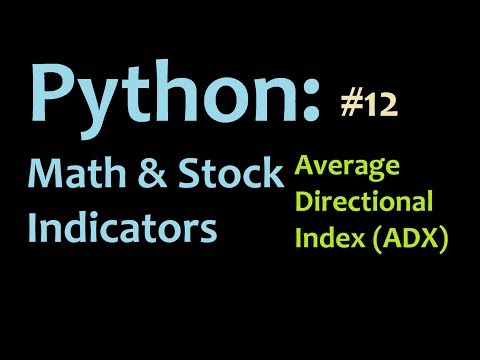 Python Mathematics and Stock Indicators Intro