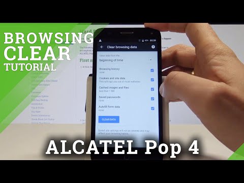 How to Clear Browsing Data on ALCATEL Pop 4 - Delete Browser History