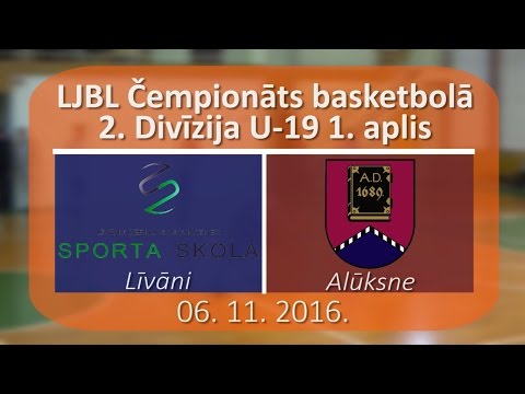 Basketbols 2DIV U19 Līvāni - Alūksne