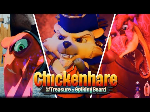Chickenhare and the Treasure of Spiking-Beard All Bosses (PS5)