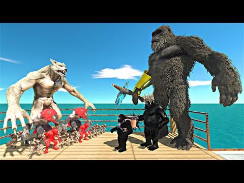 King Kong 2024 Evolution Boxing Ring Challenge | Werewolf Family vs Skar King Evolution - ARBS