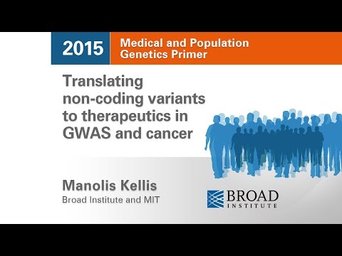 MPG Primer: Translating non-coding variants to therapeutics in GWAS and cancer (2015)