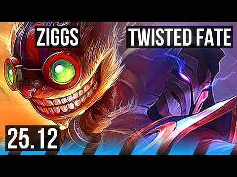 ZIGGS vs TWISTED FATE (MID) | KR Master | 25.12