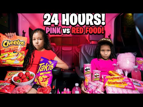We Picked ONE Color to Eat for 24 Hours! 🛒 (Part 1)