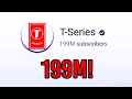 T-Series Is About To Reach 200 Million Subscribers!