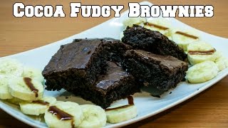how to make brownies with cocoa powder and oil