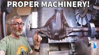The V12 Speedster Axle Goes on Pete’s Lathe