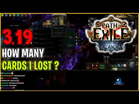 ⚡ POE 3.19 ⚡ CuteDog - How many cards i lost?