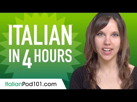 Learn Italian in 4 Hours - ALL the Italian Basics You Need