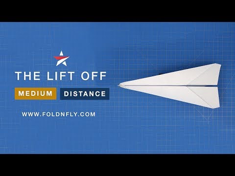 ✈ A forceful and long distance Paper Airplane - The Lift Off - Fold 'N Fly