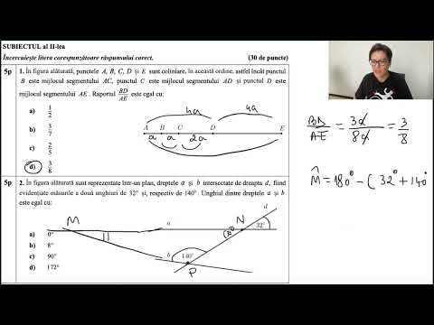 Rezolvarea Testului de antrenament nr. 5/2022, matematică, Evaluarea Națională a 8 a