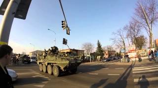 preview picture of video 'Przejazd wojsk USA przez Łuków [24.03.2015]'