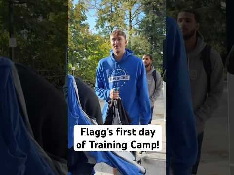 No. 1 pick Cooper Flagg’s first day of Mavericks Training Camp is in the books!