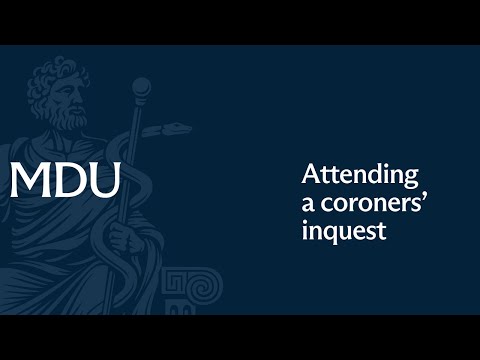 Advice on attending a coroner's inquest