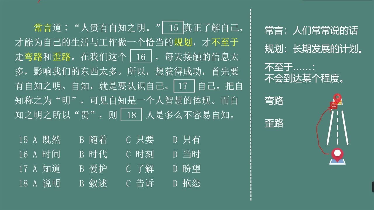 HSK Standard Course 5A 第3课 人生有选择，一切可改变 Having choices in life make change possible Part 2