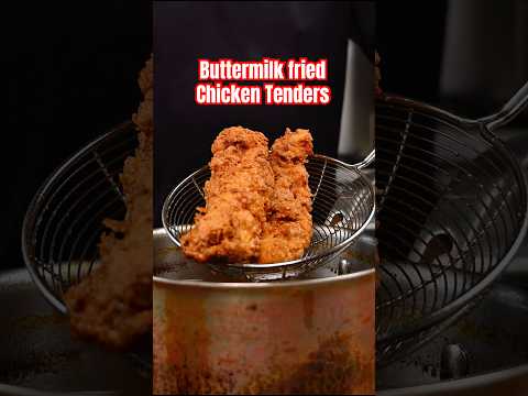 Buttermilk Fried Chicken Tenders!! #chickentenders #friedchicken #easyrecipes