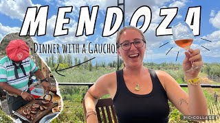 Biking to Wineries + Gaucho Asado in Mendoza, Argentina 🇦🇷🍷🥩🚲